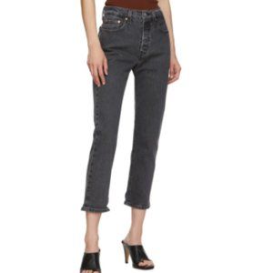 BRAND NEW Levi's 501 Cropped Black Jeans Women's